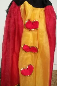 Kids Costumes to Hire - Queen of Hearts Skirt - 1pce (CHILD)